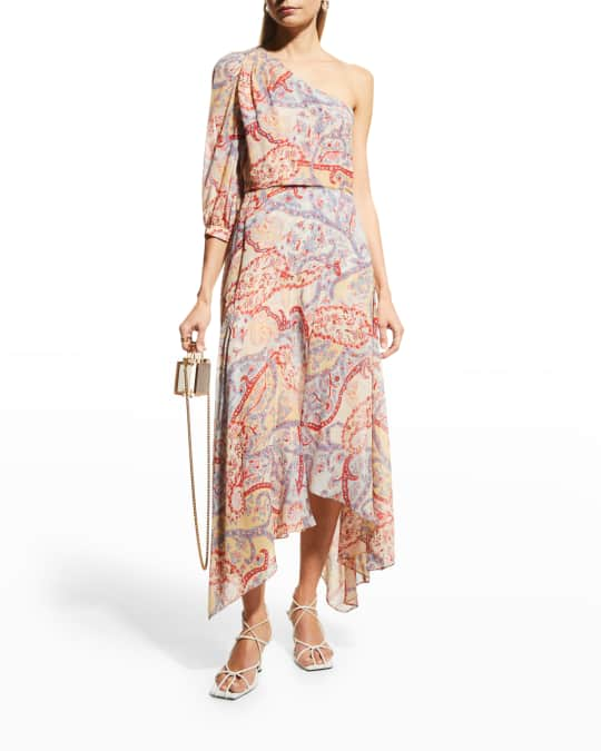 Veronica Beard Kimber One-Shoulder Dress | Neiman Marcus