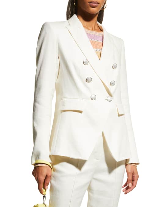 Veronica Beard Miller Crest-Button Dickey Jacket | Neiman Marcus