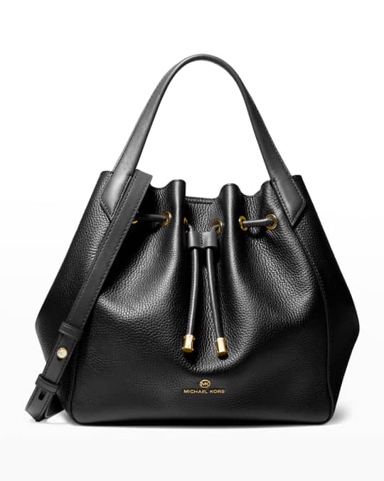 MICHAEL KORS: Phoebe Michael bag in grained leather - Black