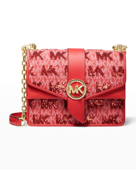 Michael kors pink sparkle purse discount