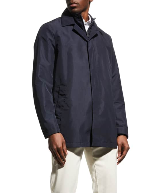 Canali Men s Water Resistant Zip Car Coat Neiman Marcus
