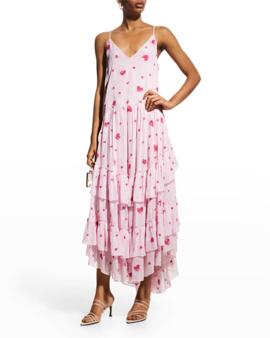 ROCOCO SAND Tala Long Tiered Dress | Neiman Marcus