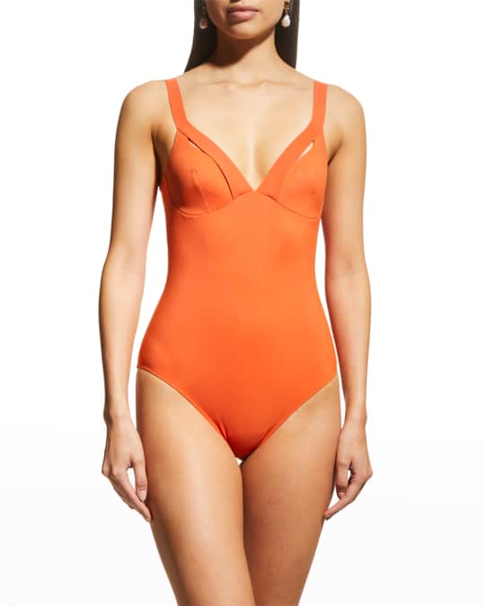 Myrtle V Neck One Piece Swimsuit