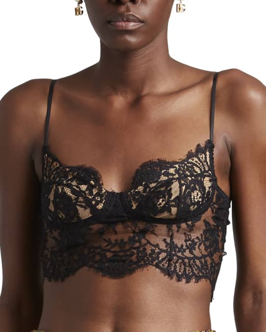 Dolce Gabbana Pizzo Lace Bralette Neiman Marcus