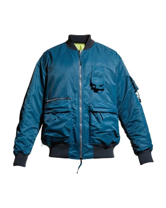 Helmut Lang Men s Nylon Bomber Jacket Neiman Marcus