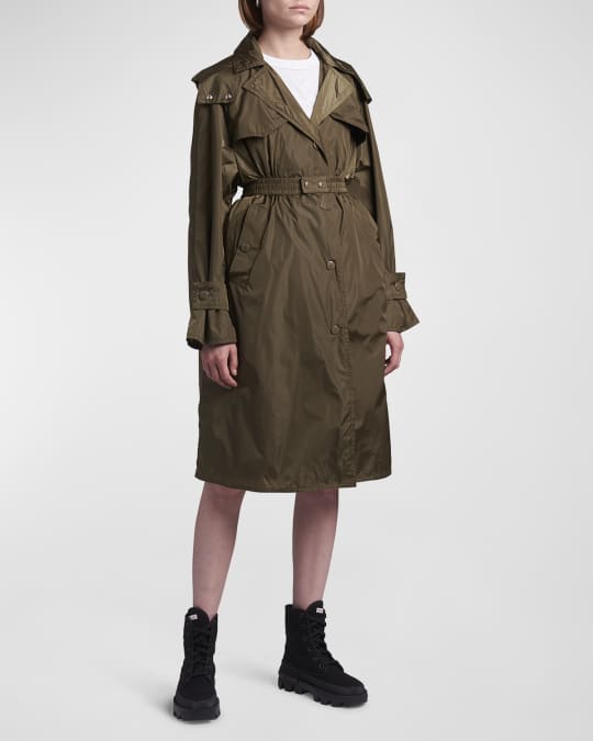 Moncler Tamarissiere Trench Coat Neiman Marcus