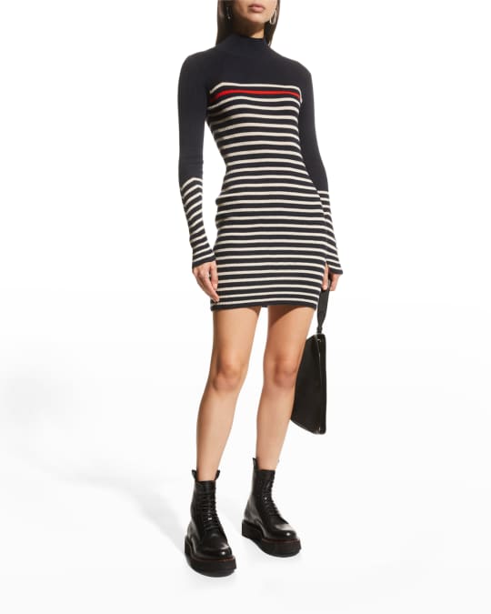 Rag Bone Kate Striped Turtleneck Dress Neiman Marcus