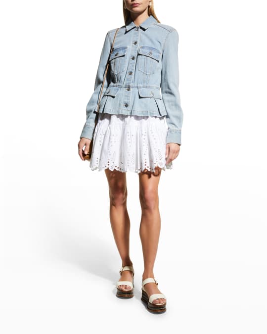 Blanknyc peplum hot sale denim jacket