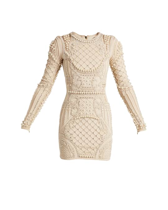Balmain beaded dress on sale