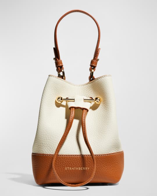 Strathberry Lana Osette Leather Mini Bucket Bag