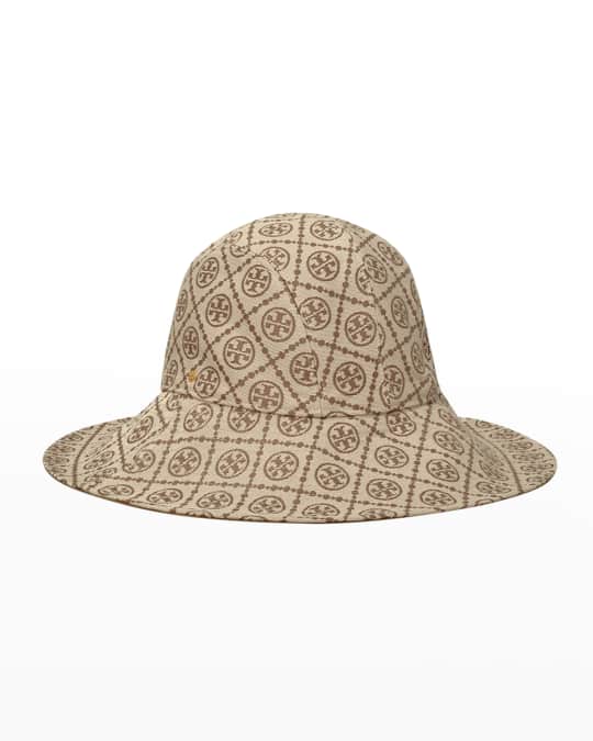 【Tory Burch】T Monogram Bucket Hat TORY BURCH T MONOGRAM EMBROIDERED BUCKET HAT | eBay