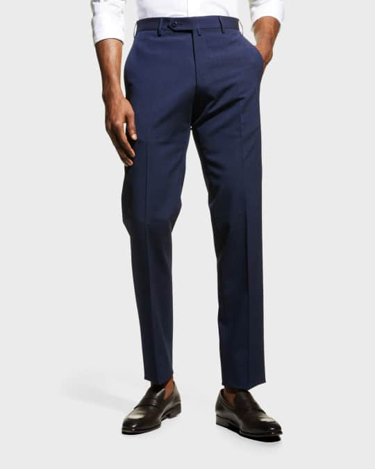 Zanella Men's Parker Wool-Blend Stretch Trousers | Neiman Marcus