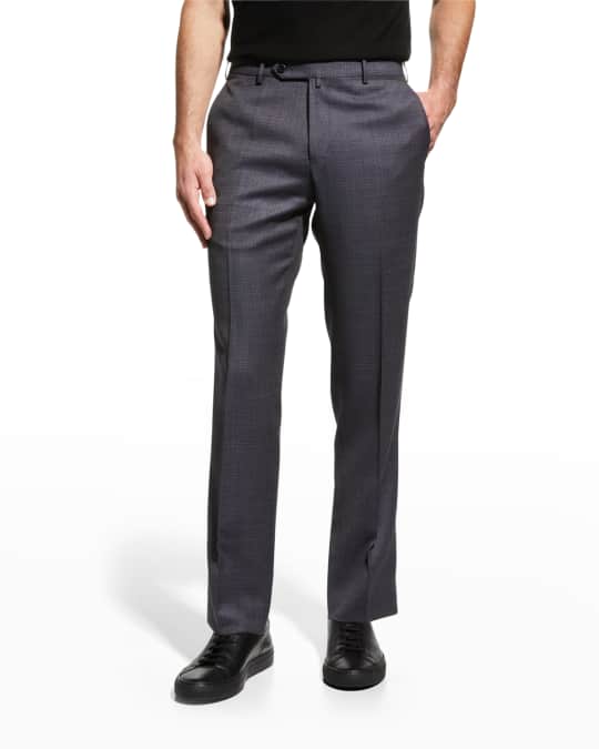 Zanella Men's Parker Wool Dress Pants Neiman Marcus