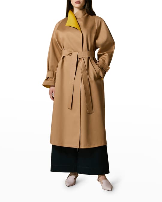 Plus Size Tifoso Double Face Raincoat