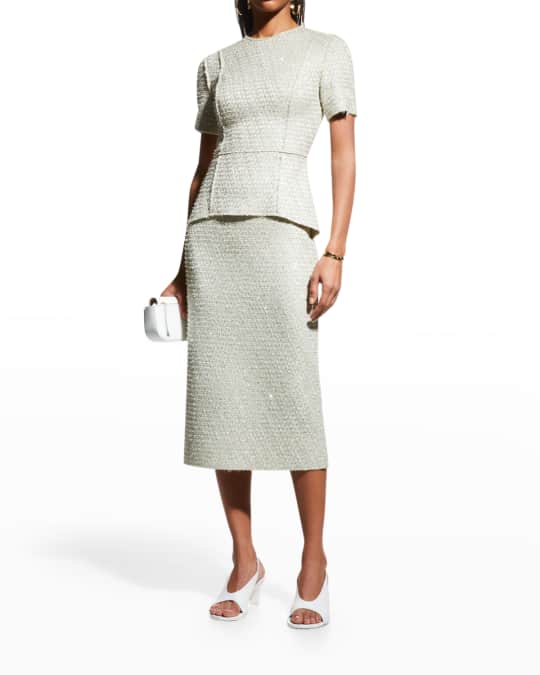 St john new arrivals peplum dress