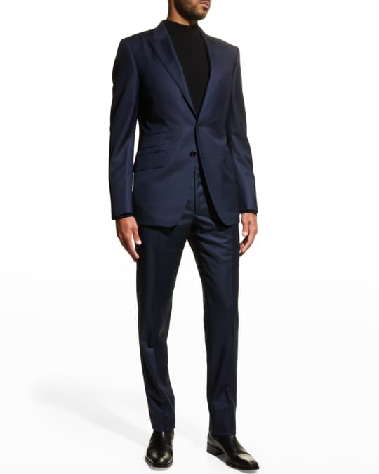 TOM FORD Men's Sharkskin Wool Suit | Neiman Marcus