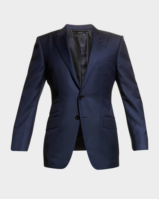 TOM FORD Men's Sharkskin Wool Suit | Neiman Marcus