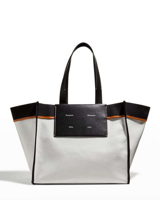 Proenza Schouler White Label Morris XL Coated Canvas Tote Bag Neiman Marcus