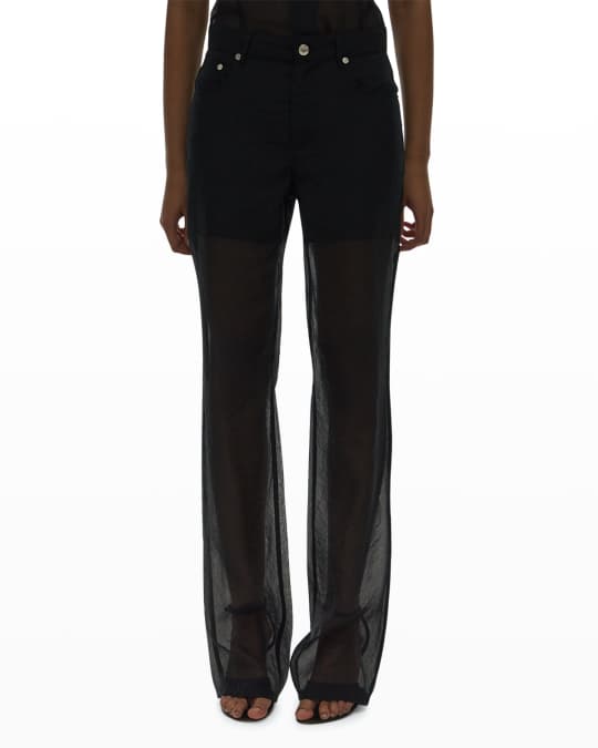 Sheer Bootcut Pants
