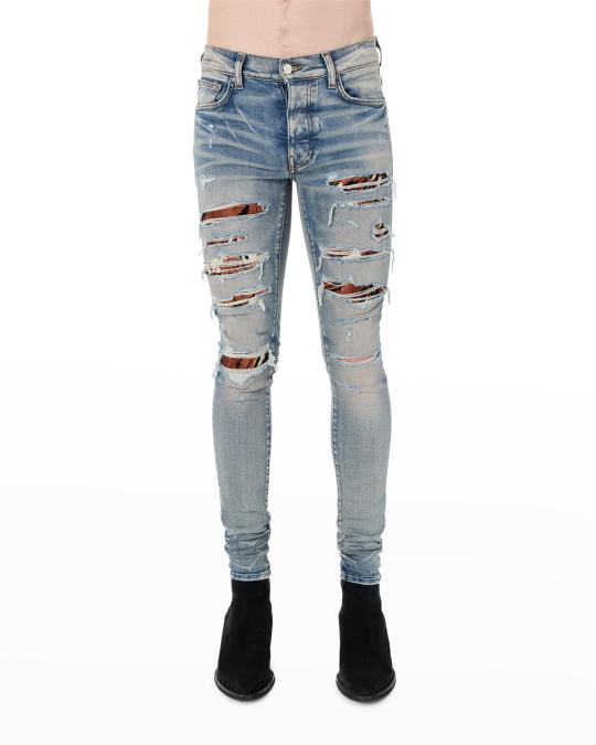 Amiri Men's MX1 Lunar New Year Skinny Jeans | Neiman Marcus