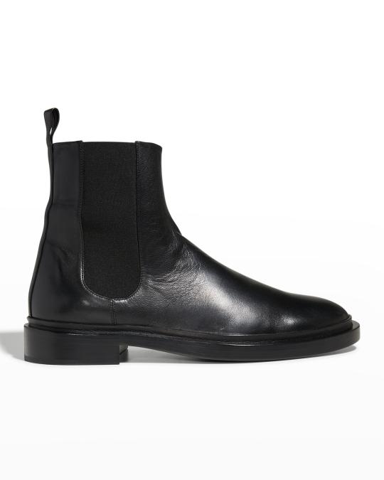 Men\'s Black Leather Jil Sander Boots Jil Sander Men main image 3