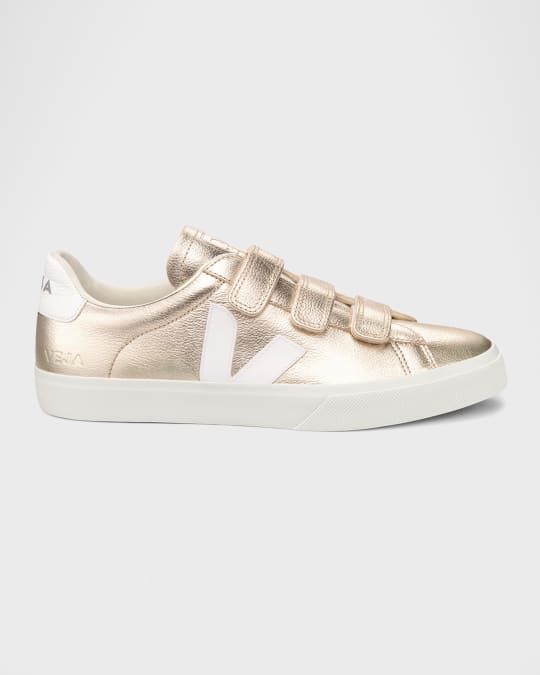 VEJA Recife Metallic Grip-Trio Court Sneakers | Neiman Marcus