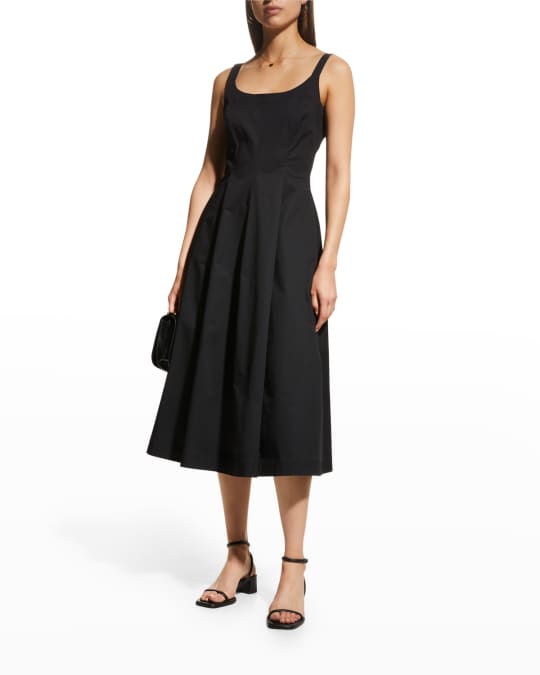 Vince Paneled Midi Slip Dress Neiman Marcus