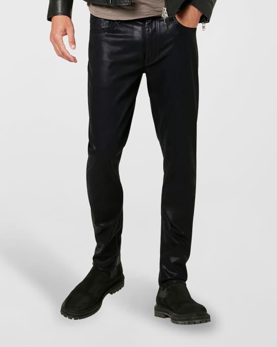 Joe's black coated jeans cheap