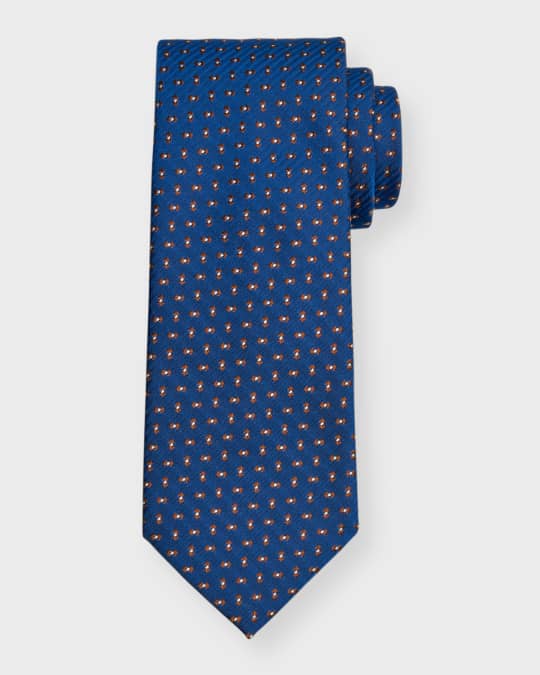 brioni pattern jacquard tie