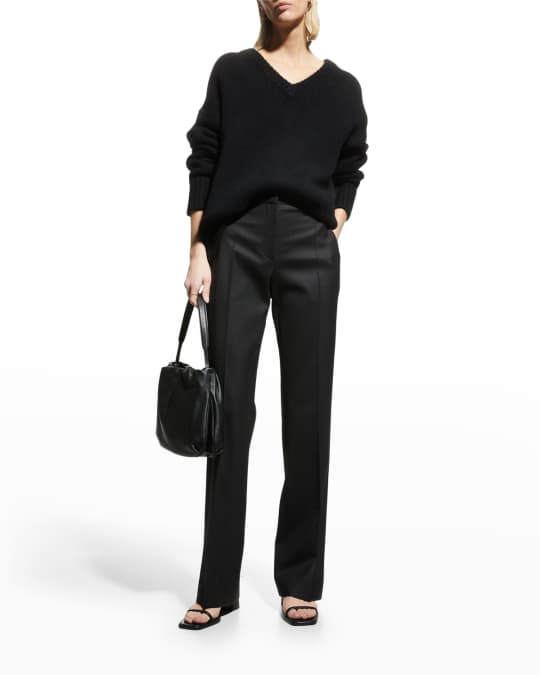 【THE ROW】pietrina wool-twill straight-leg パンツ THE ROW Roan straight-leg wool-twill pants | NET-A-PORTER