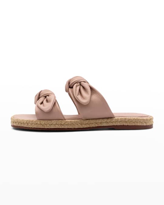 KAANAS Nilai Double Bow Espadrille Sandals Neiman Marcus