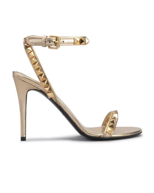 Valentino Garavani No Limit Rockstud Metallic Sandals | Neiman Marcus