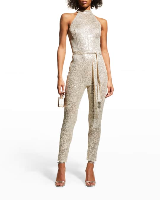 Neiman marcus sequin jumpsuit cheap
