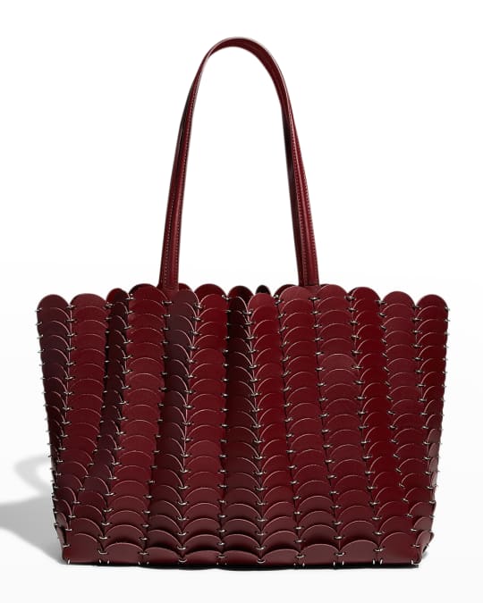 Rabanne Pacoio Cabas Disc Leather Tote Bag Neiman Marcus