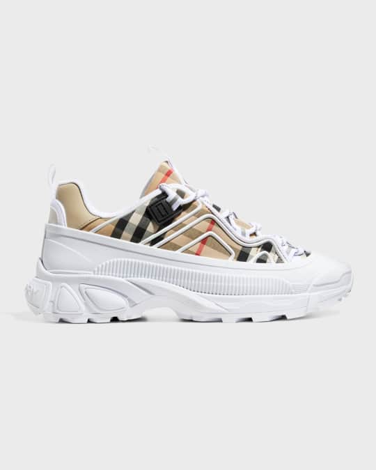 Burberry Kid s Mini Arthur Vintage Check Trainers Size Toddler Kids