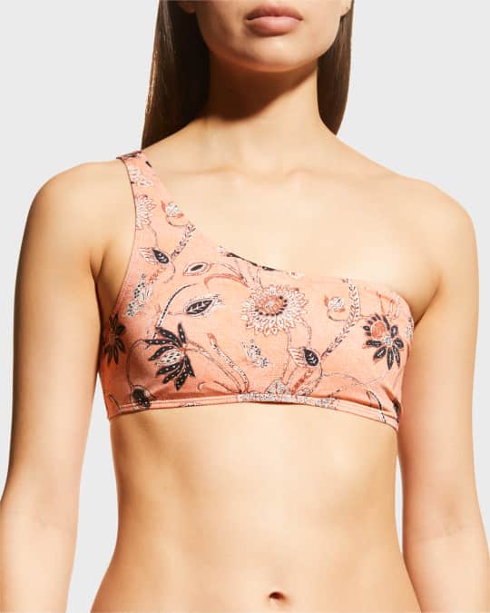 Ulla Johnson Reina One-Shoulder Underwire Bikini Top Neiman Marcus