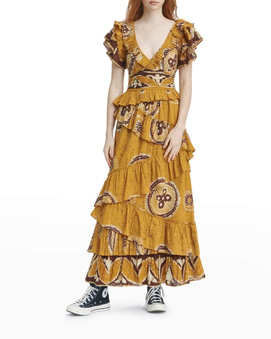 Neiman marcus gold dress online