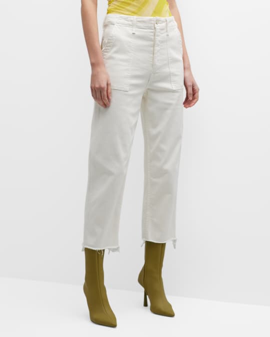 MOTHER The Patch Pocket Private Ankle Jeans | Neiman Marcus