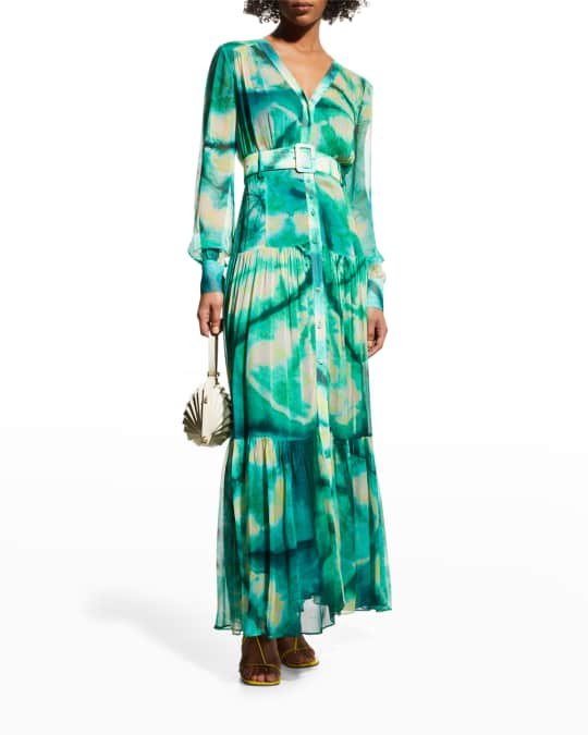 slim fit dress slacks Pinko Dress with Pattern / Green main image 1