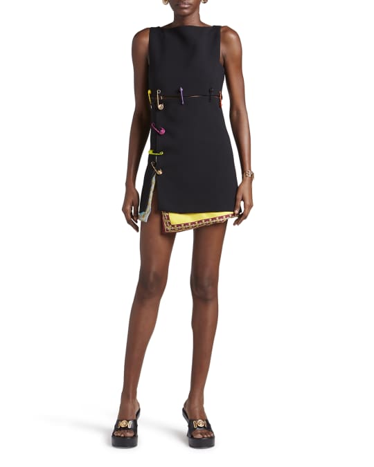 Versace safety pin shop dress for sale