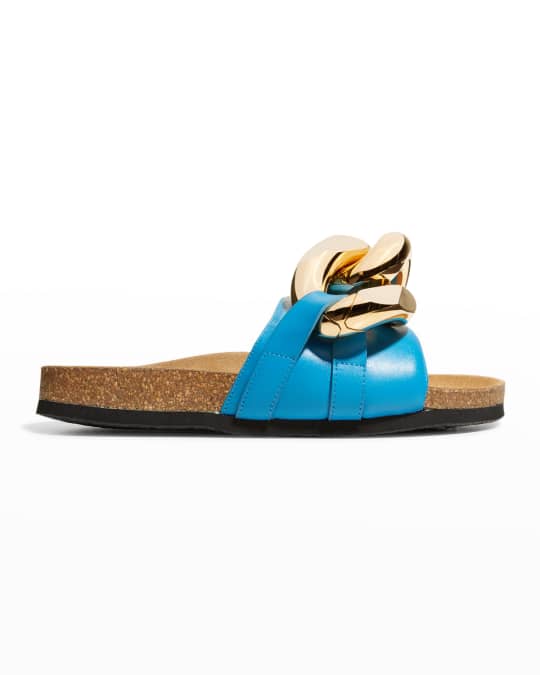 JW Anderson Oversize Chain Slide Sandals | Neiman Marcus