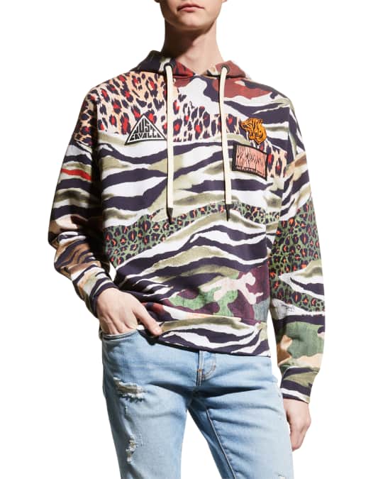 Just Cavalli Men s Military Tiger Harlem Hoodie Neiman Marcus