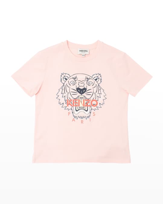 Kenzo Girl's Tiger Logo T-Shirt, Size 6-12 | Neiman Marcus