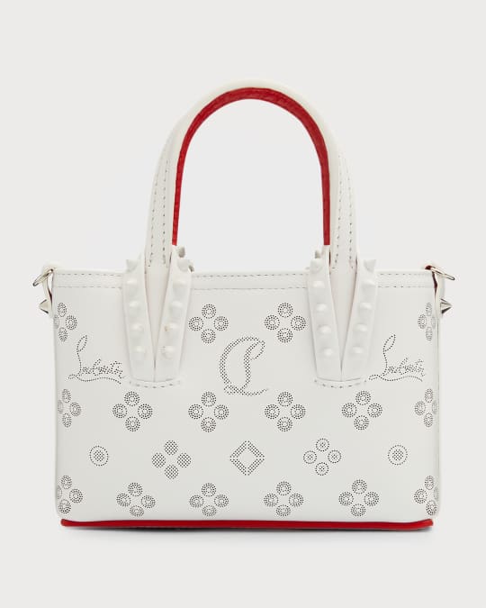 Cabata Nano Tote in Loubinthesky Perforated Leather