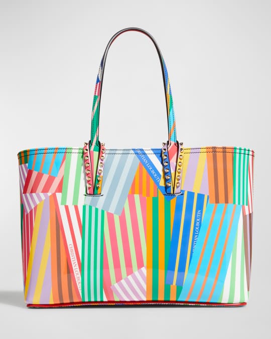 Cabata Small Printed Leather Tote Bag in Multicoloured - Christian  Louboutin