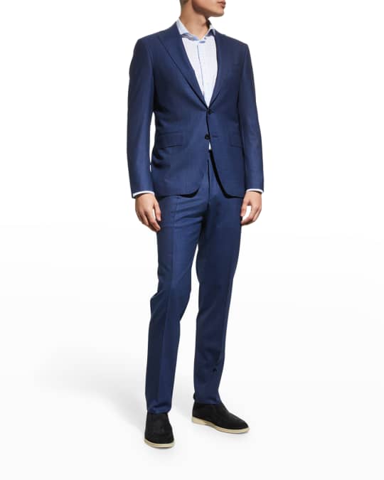 Men s Solid Stretch Wool Suit