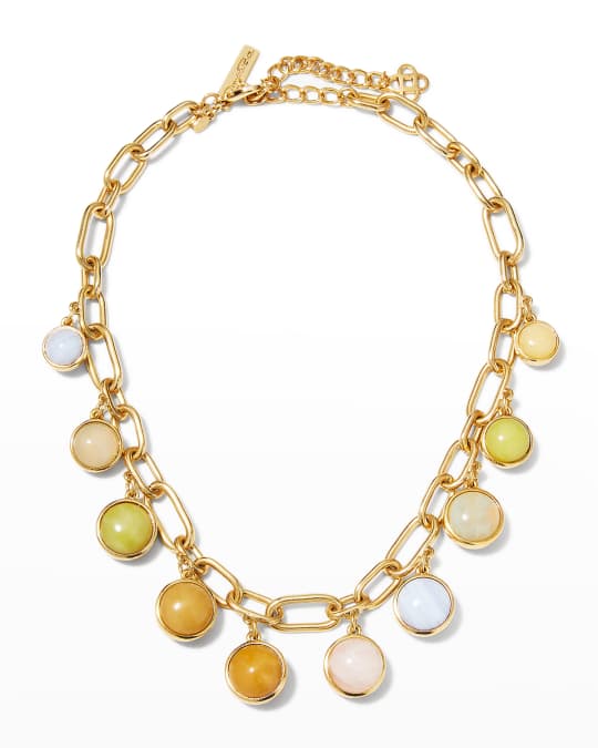 Oscar de la Renta Semi Precious Necklace Neiman Marcus