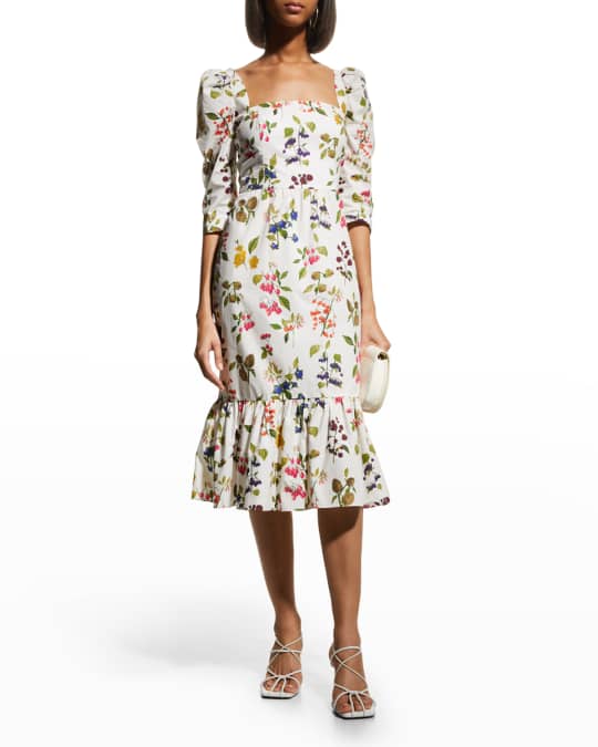 purple midi dresses Purple Floral Ruffle Tie Strap Midi Dress