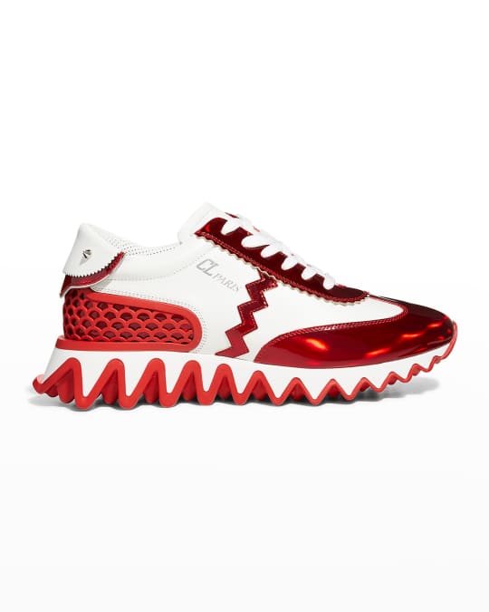 Loubishark Donna Leather Red Sole Runner Sneakers