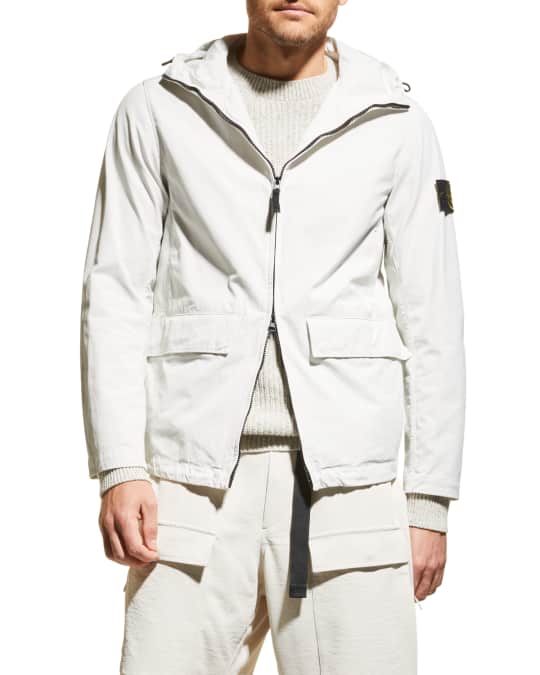 Men s Solid Nylon Cotton Parka